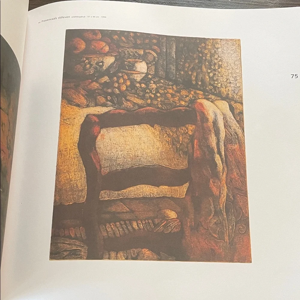 Elmer Gille Monograph of Dutch Painter Cream and White Art Book